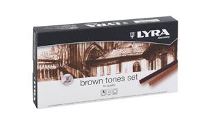 HỘP BÚT SÁP 12 MÀU LYRA BROWN TONES  5641121