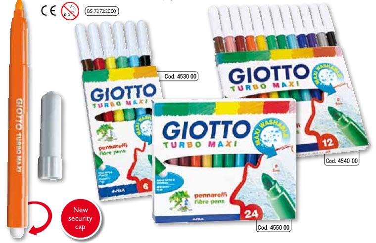 Hộp bút dạ GIOTTO TURBO MAXI (Mã: 455000)