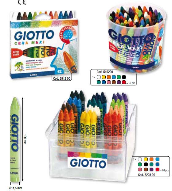 Màu sáp GIOTTO CERA MAXI 291200