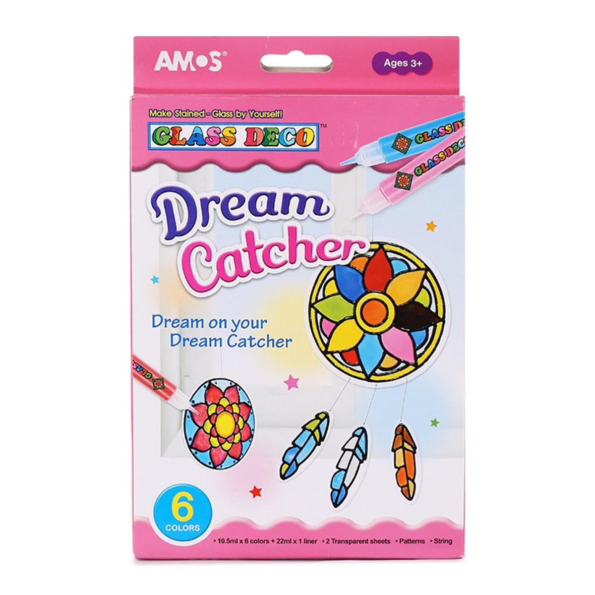 Bộ bút vẽ trang trí AMOS GLASS DECO DREAM CATCHER (GD10P6DC)
