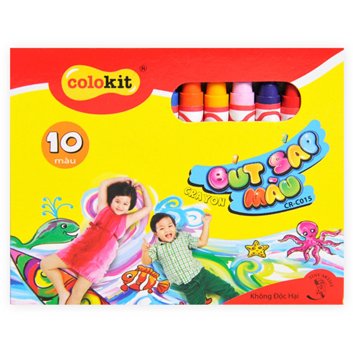 Sáp 10 màu Thiên Long CR- C015 