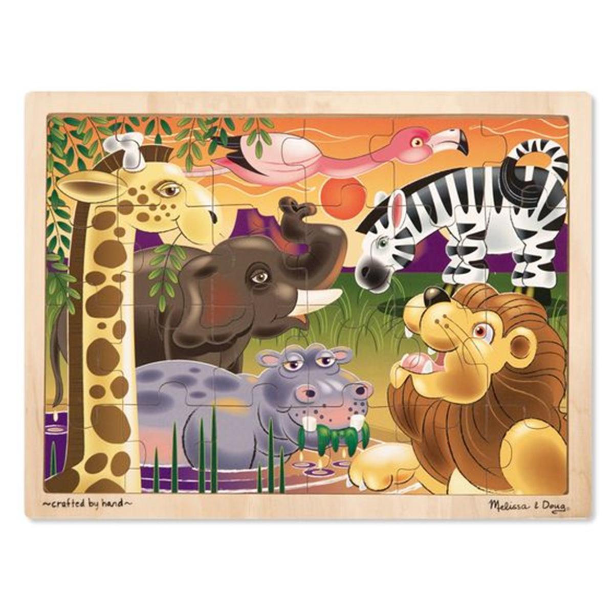 African Plains Wooden Jigsaw Puzzle - 24 Pieces