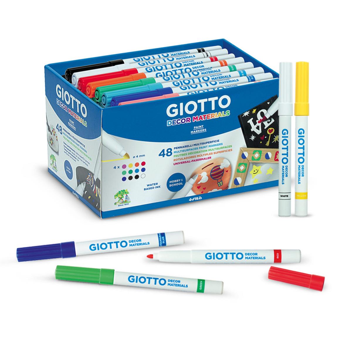 Bút dạ 48 màu Giotto Decor Materials - 524600