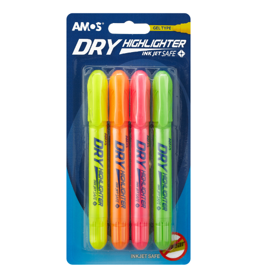 Vỉ 4 bút nhớ dòng Amos HLD4B1