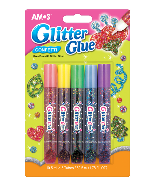 Bút nhũ óng ánh Amos Glitter Glue GCF10B5