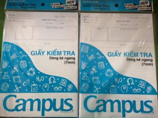 Giấy kiểm tra cấp 2 Campus