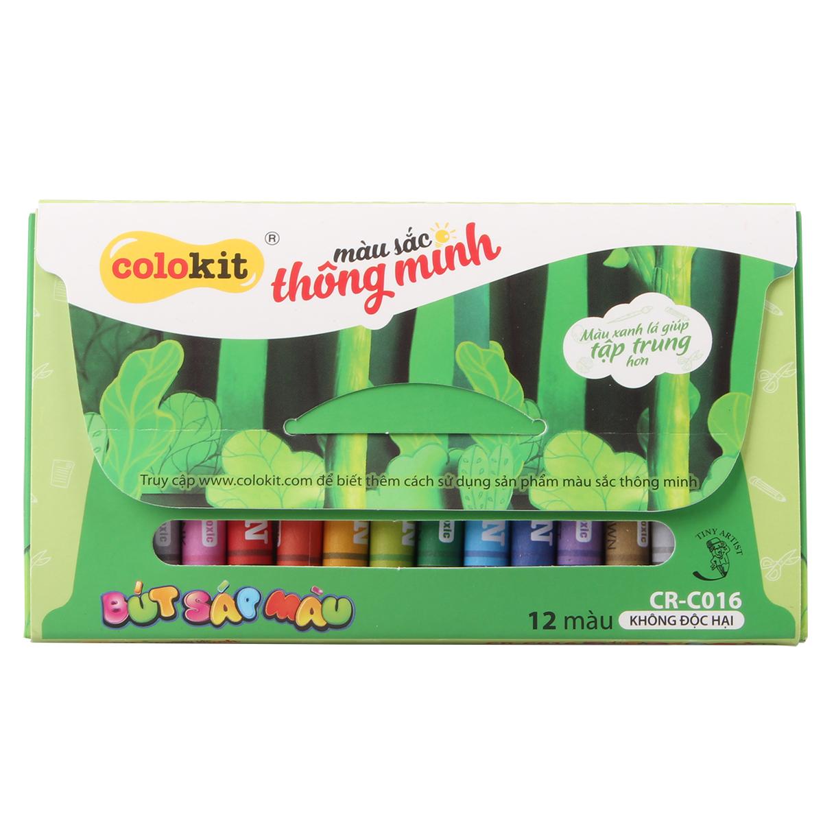 Sáp 12 màu Thiên Long CR-C016