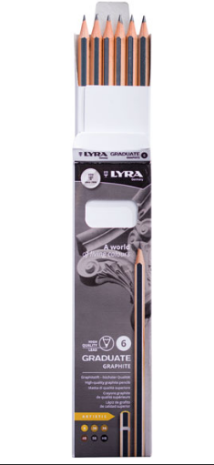 HỘP BÚT CHÌ VẼ LYRA GRADUATE GRAPHITE - ARTWORK TỪ HB-5B