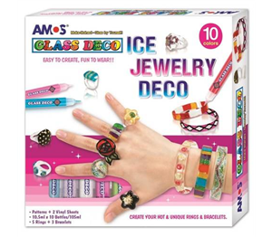 Bộ bút vẽ trang sức AMOS GLASS DECO ICE JEWELRY KIT: GD10P10IJ