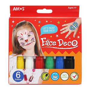 Bộ màu vẽ mặt 6 màu amos Deco (FD5P6)