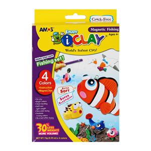 Hộp trang trí đất nặn AMOS I.CLAY MAGNETIC 15G/4P (IC15P4MF)