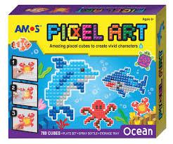 Khuôn xếp hình và dụng cụ Pixcel Ocean PXA -O