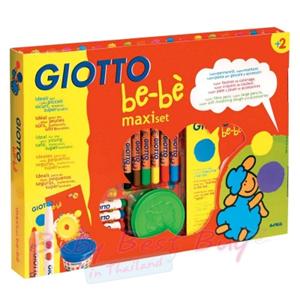 Bộ đất nặn, màu vẽ kèm dụng cụ Giotto Be-bè Maxi 463600