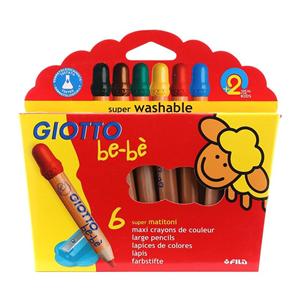 Hộp bút sáp 6 màu Giotto Be-bè (Thân to) 466400