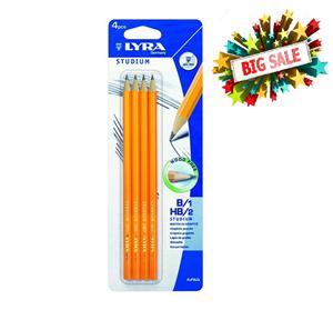 Bút chì đen Lyra Studium (Vỉ 4 chiếc) 014000