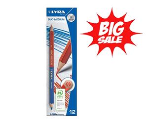 Bút chì Lyra hai đầu xanh đỏ DUO MUDIUM thân to 6 cạnh 264010
