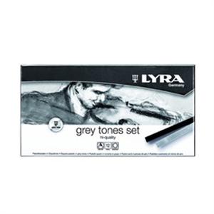 HỘP BÚT SÁP 12 MÀU LYRA GREY TONES  5641122
