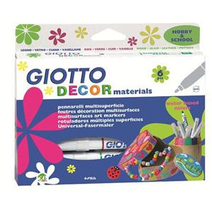Bút dạ 6 màu Giotto Decor Materials - 453300