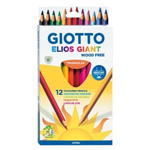 Hộp bút chì 12 màu thân to GIOTTO ELIOS GIANT 221500