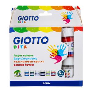 Màu nước vẽ tay Giotto Finger Paint 537700 (6 lọ x 30ml)