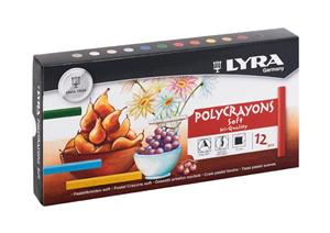 Hộp sáp màu cao cấp 12 màu Lyra với nhiều gam màu đặc sắc