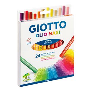 Hộp sáp 24 màu GIOTTO Olio Maxi, Oil Pastel - Ý F293800