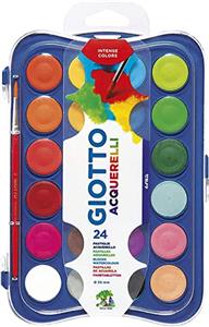 Khay Màu nước nhập khẩu Italy GIOTTO Acquerelli bộ 24 màu 352400